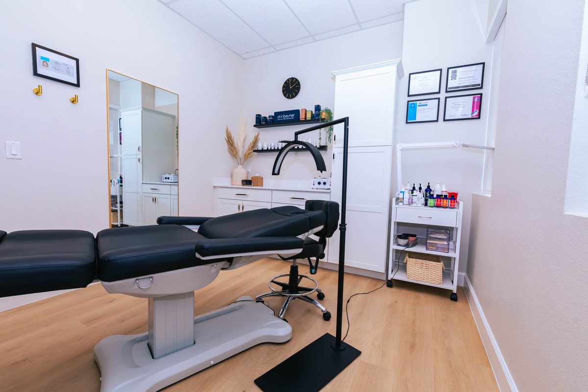 A medspa treatment room.